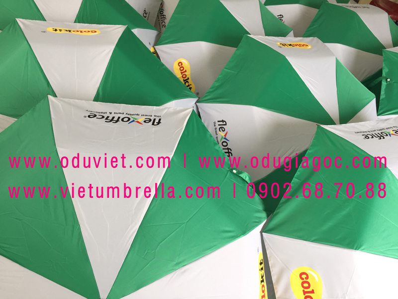 xưởng sản xuất ô dù cầm tay in logo quảng cáo